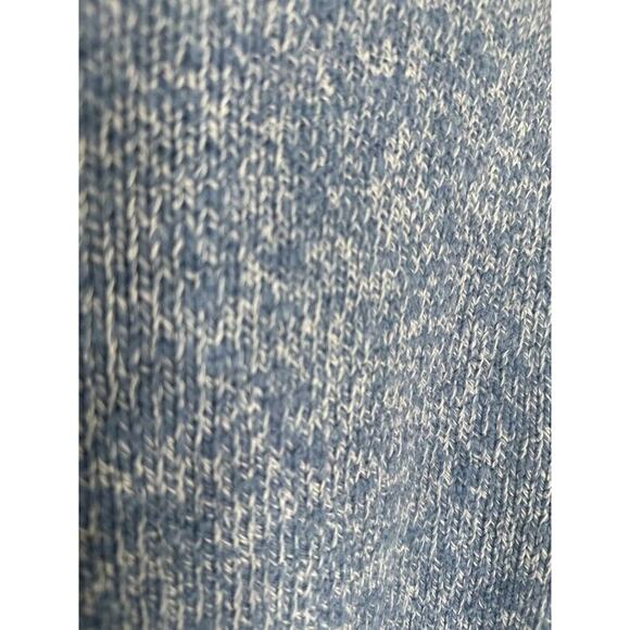 L.L. Bean Womens Cotton Sweater Marled Blue White Size Medium Item ID 501067 - Picture 4 of 9